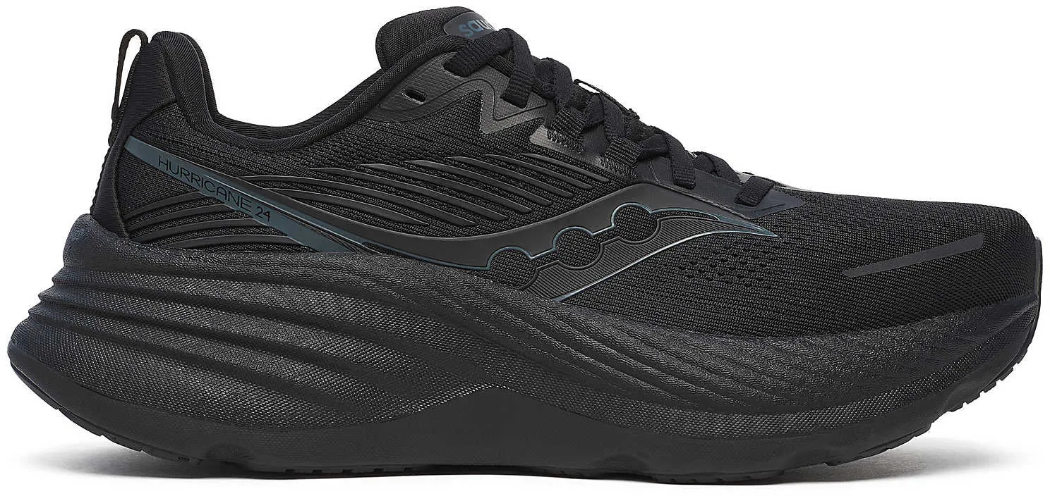 Saucony Hurricane 24 Womens Running Shoes - Black