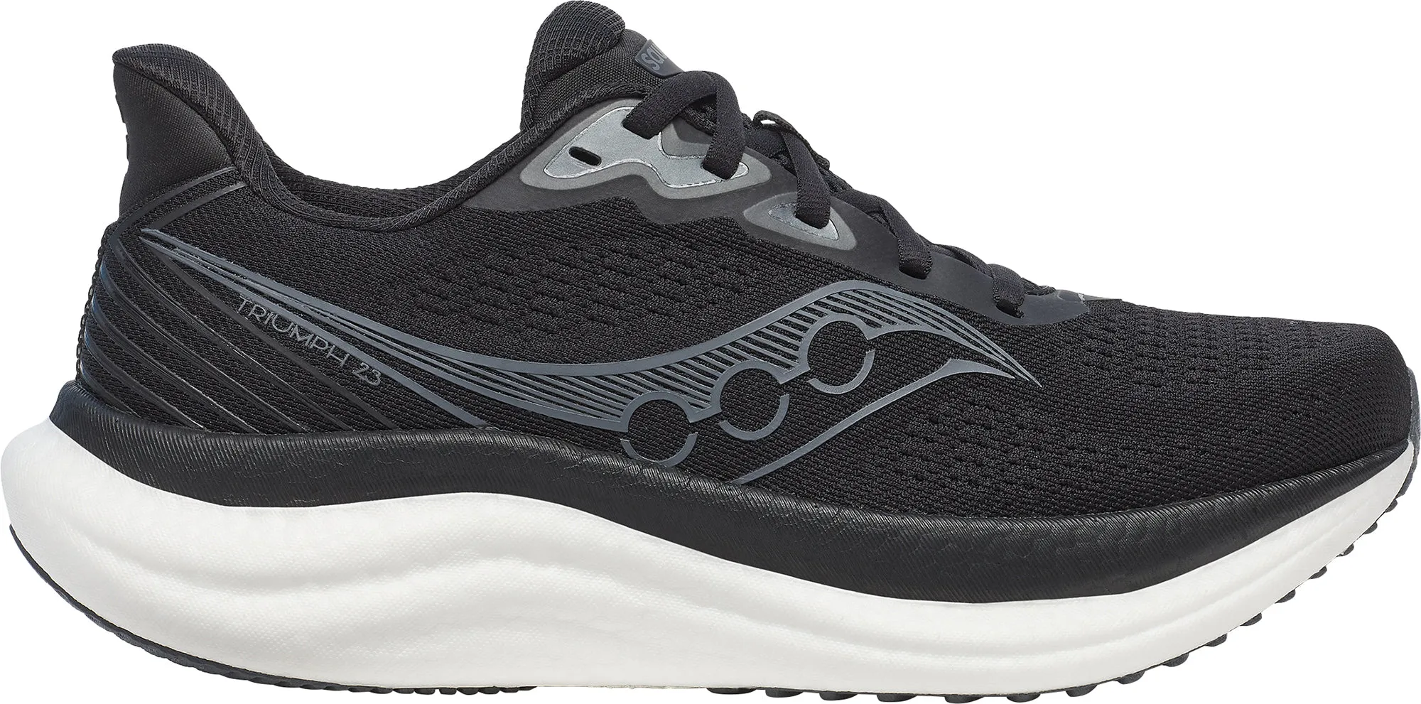 Saucony Triumph 23 WIDE FIT Womens Running Shoes - Black