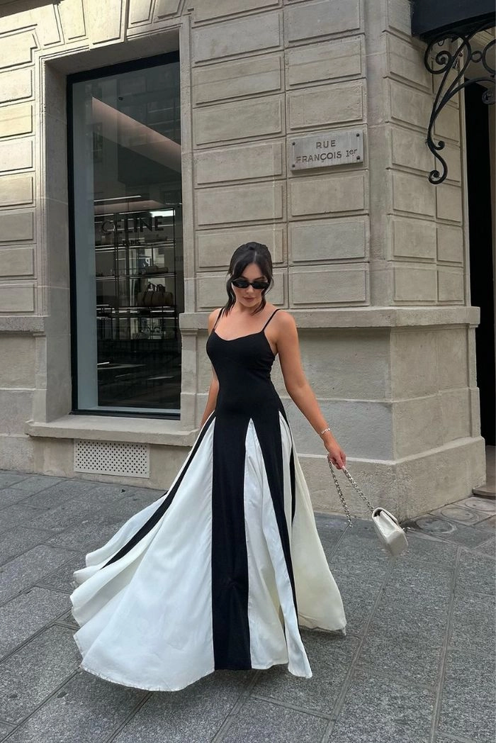 Soraya™ - Monochrome Elegant Dress