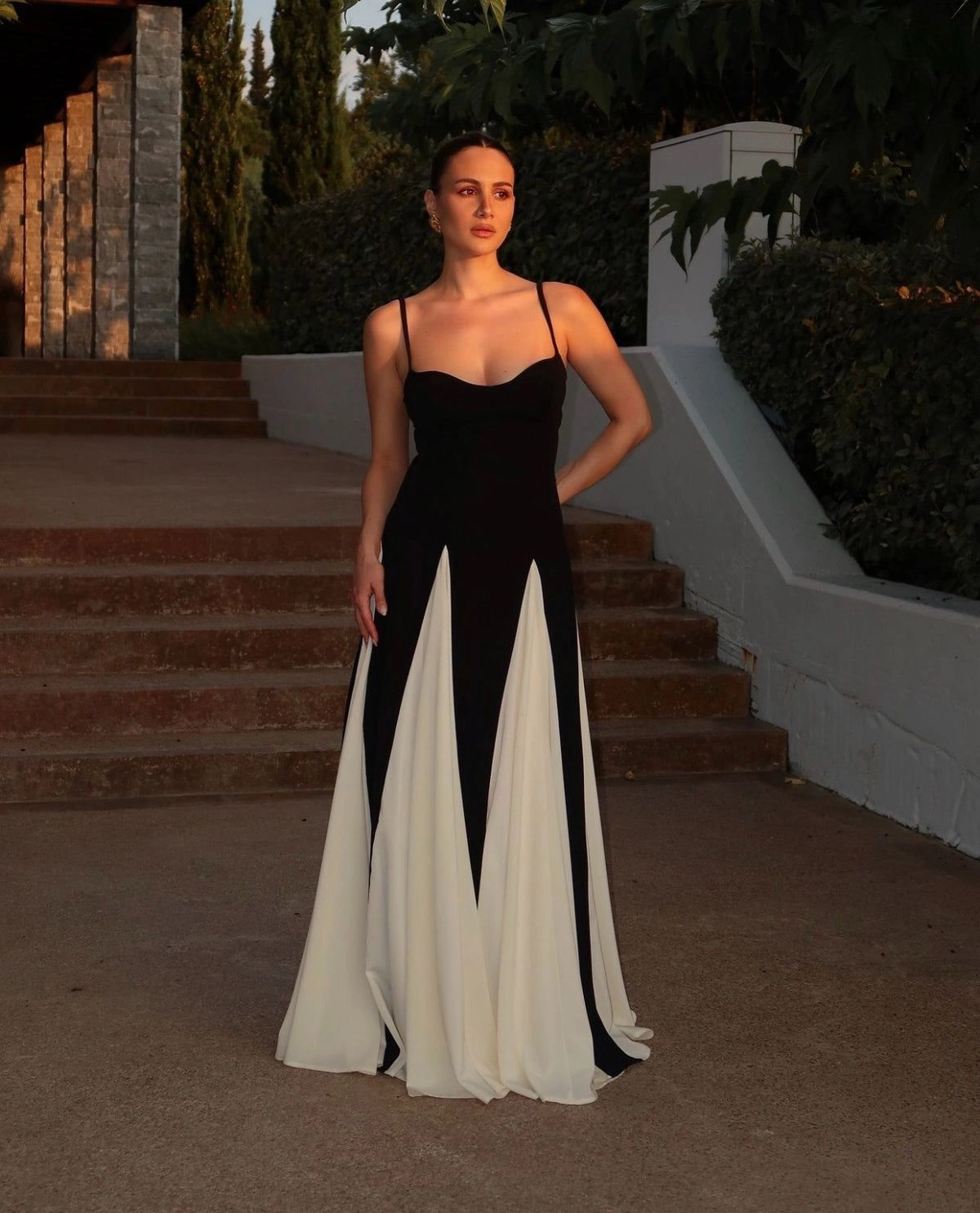 Soraya™ - Monochrome Elegant Dress