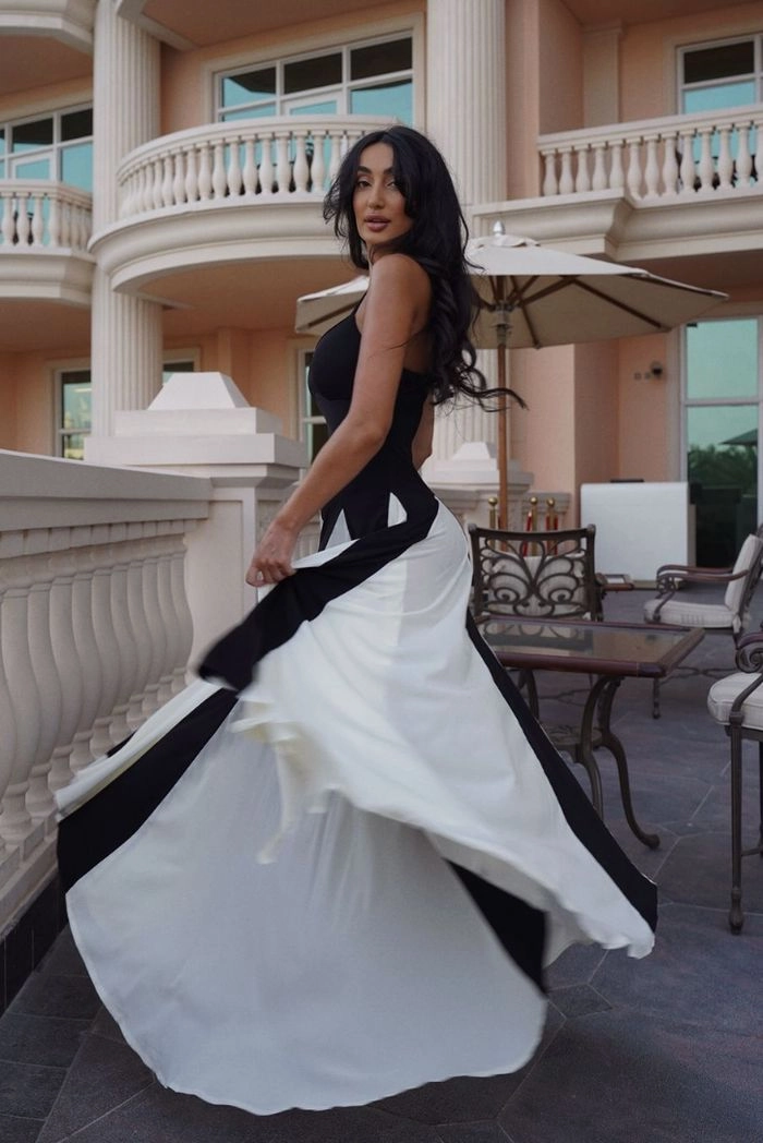 Soraya™ - Monochrome Elegant Dress