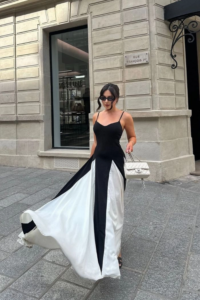 Soraya™ - Monochrome Elegant Dress