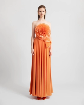 Strapless Flower Dress