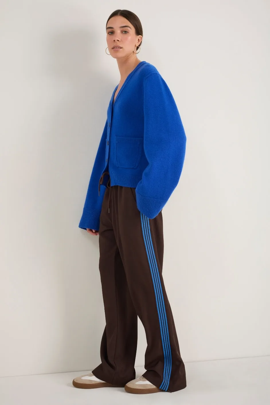 Suzy Side Stripe Trouser - Cocoa