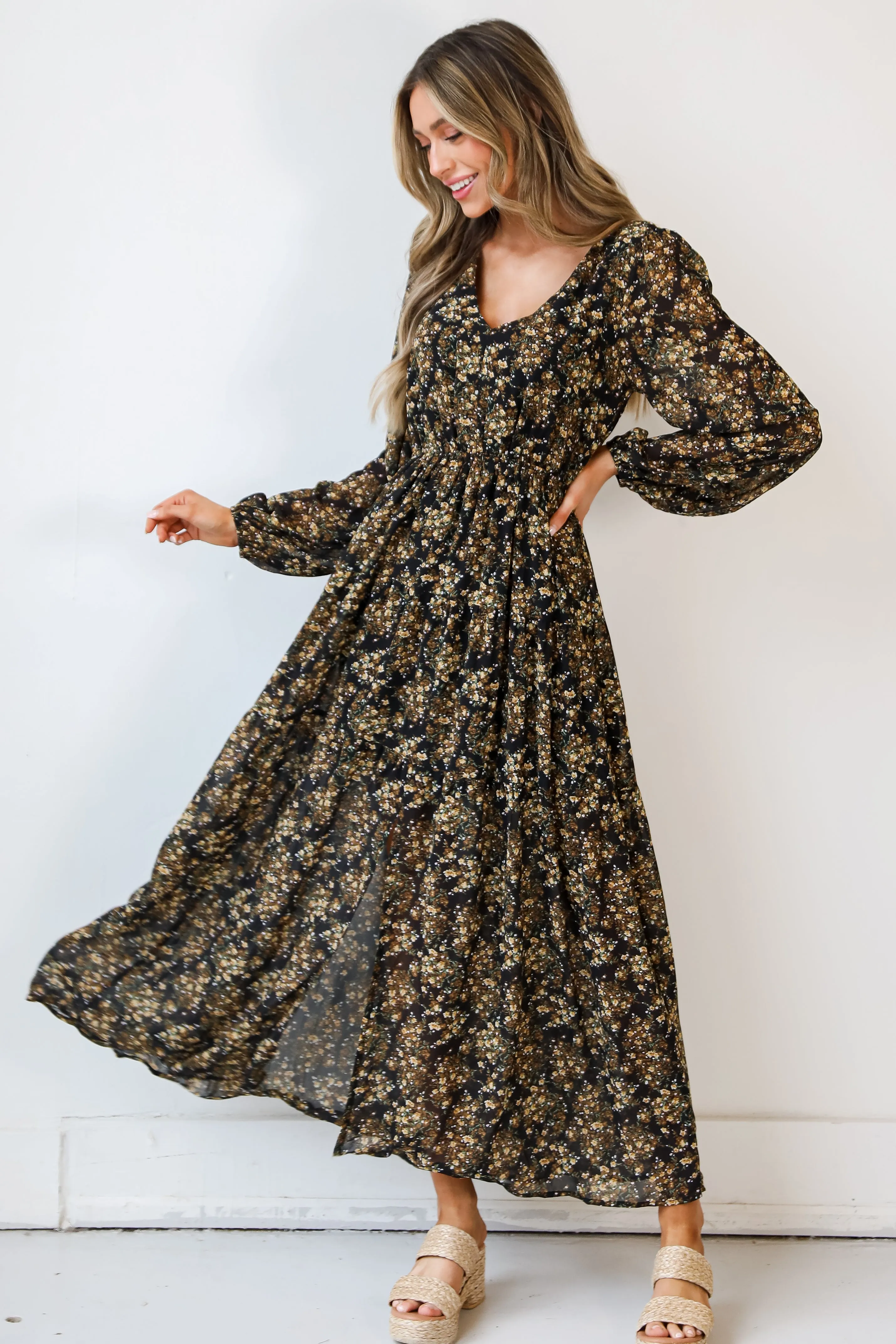 What A Beauty Floral Maxi Dress