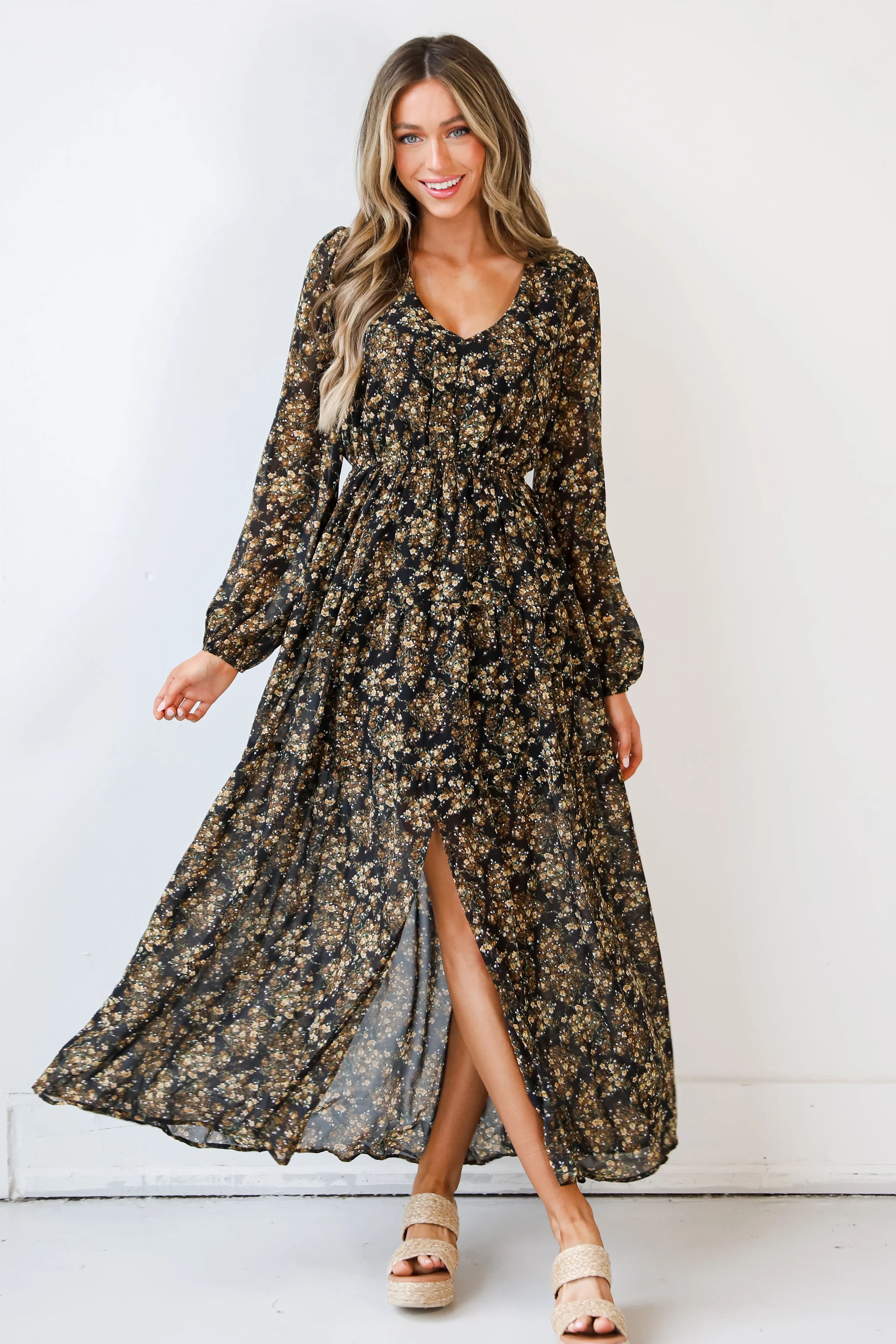What A Beauty Floral Maxi Dress