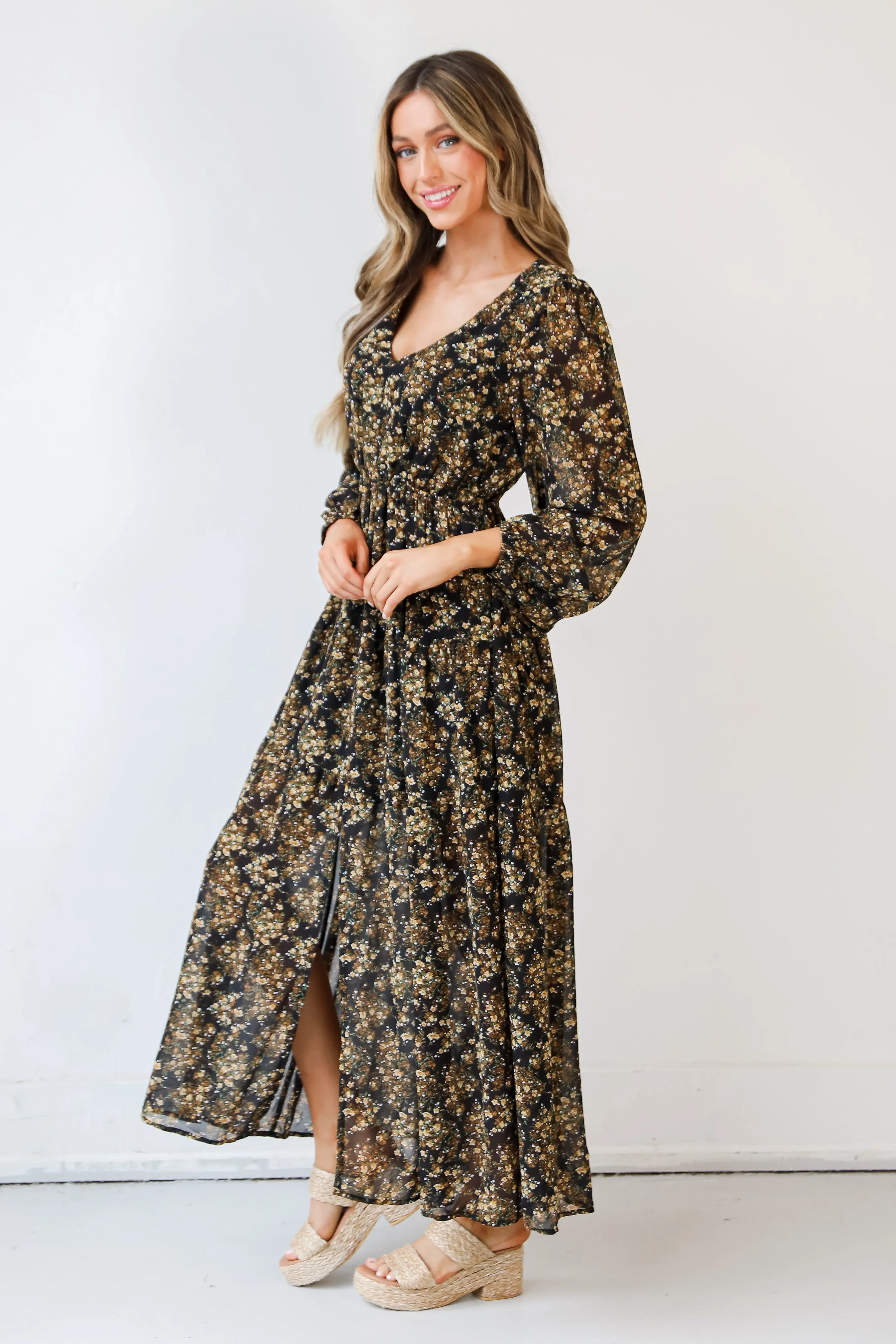 What A Beauty Floral Maxi Dress
